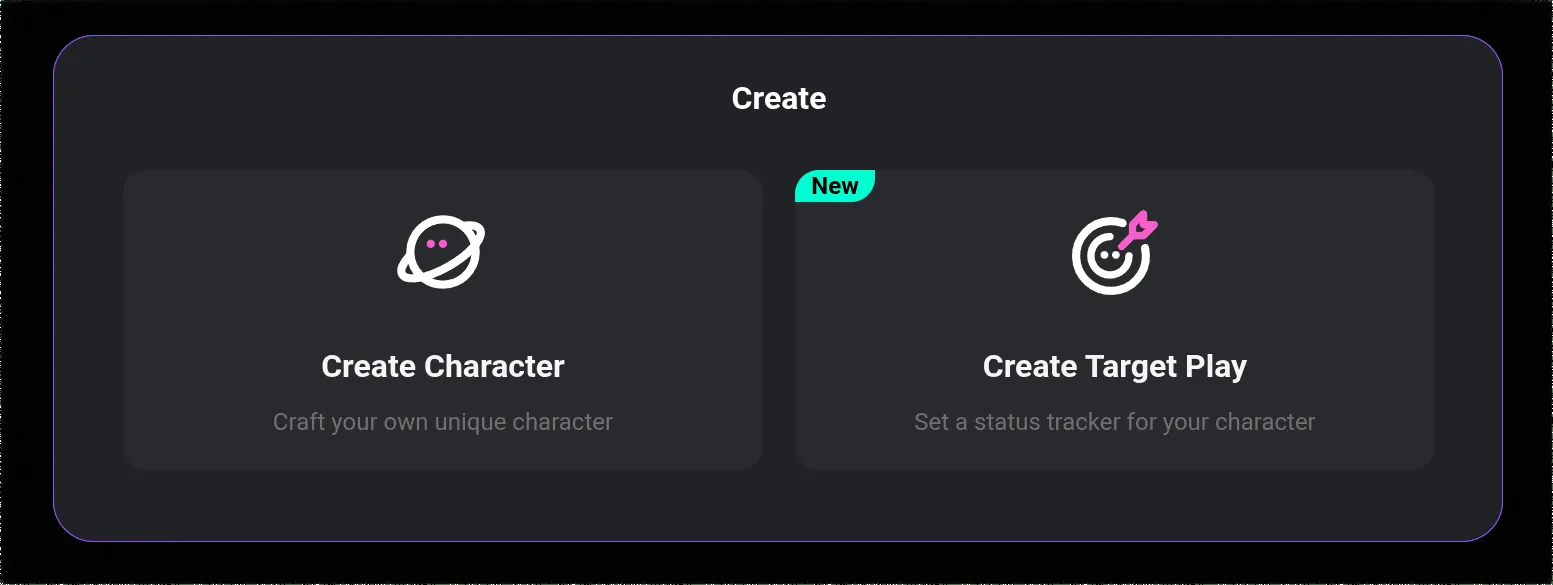 The Character Creation Interface